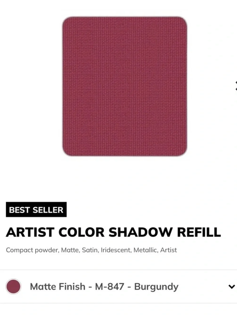 Makeup Forever highly burgundy deep